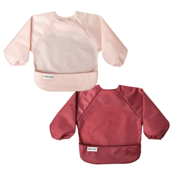 Mess-proof Full Sleeve Bibs - 2 Pack Sets for Babies and Toddlers