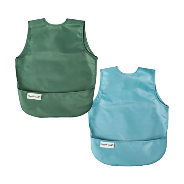 Mess-proof Apron Bibs - 2 Pack Sets for Babies and Toddlers